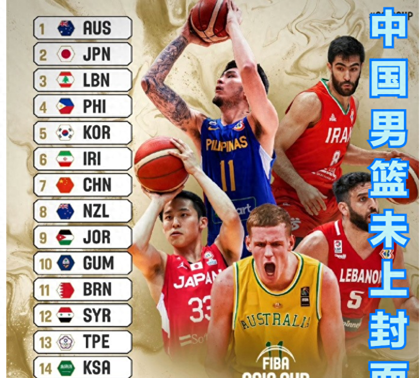 包含中国男篮排名亚洲第6世界第30日本排名世界21的词条